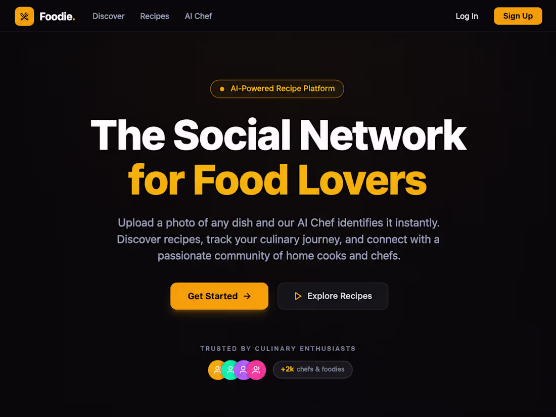 Cover image for AI-Powered Social Food Platform