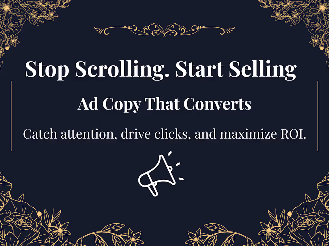 Cover image for Ad Copy That Stops the Scroll and Gets Clicks