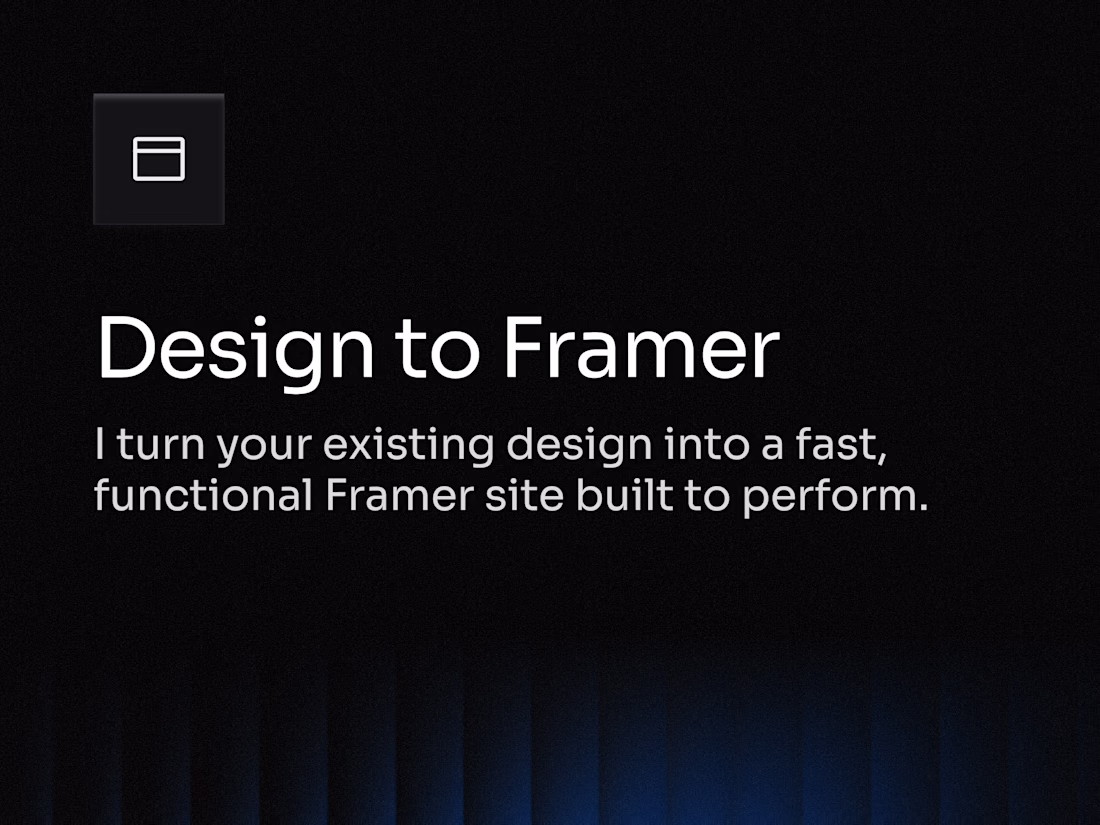 Cover image for Figma to Framer Development