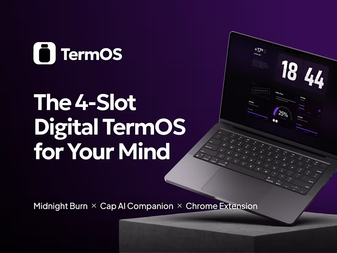 Cover image for TermOS — The 4-Slot Digital Thermos for Your Mind