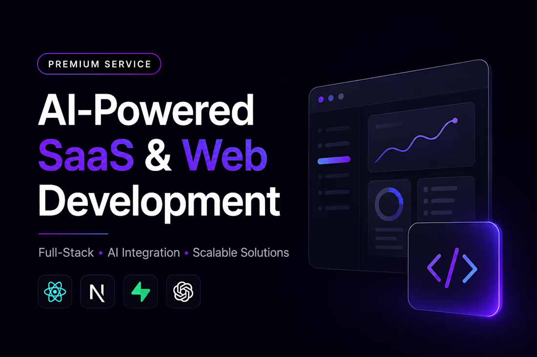 Cover image for Build AI Powered SaaS Custom Web Apps & Business Platforms