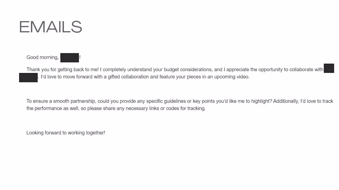 Cover image for Email Copy for Social Media Influencer