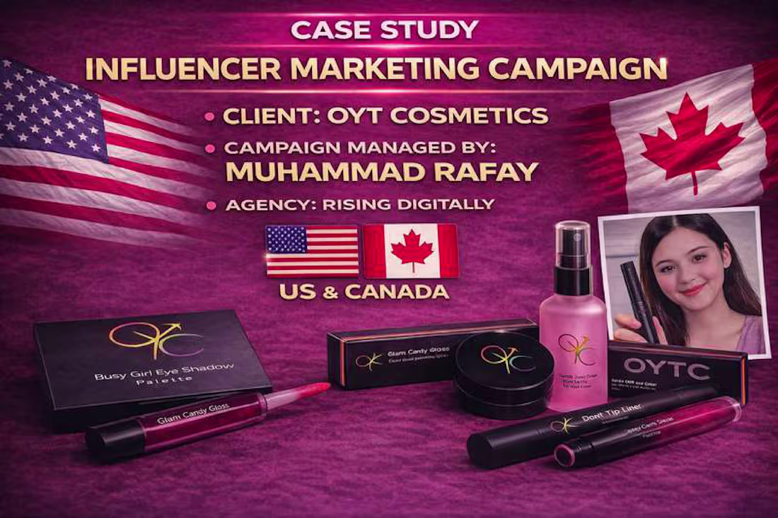 Cover image for OYTC Cosmetics - Influencer Marketing - 100 female influencers