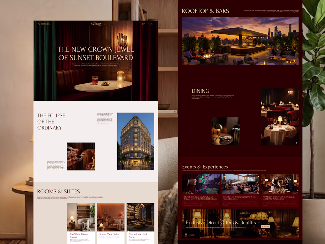 Cover image for Editorial Hotel Website