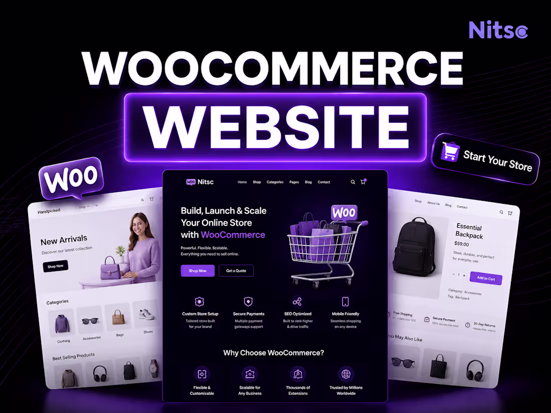 Cover image for E-Commerce / WooCommerce Website Development & Store Setup