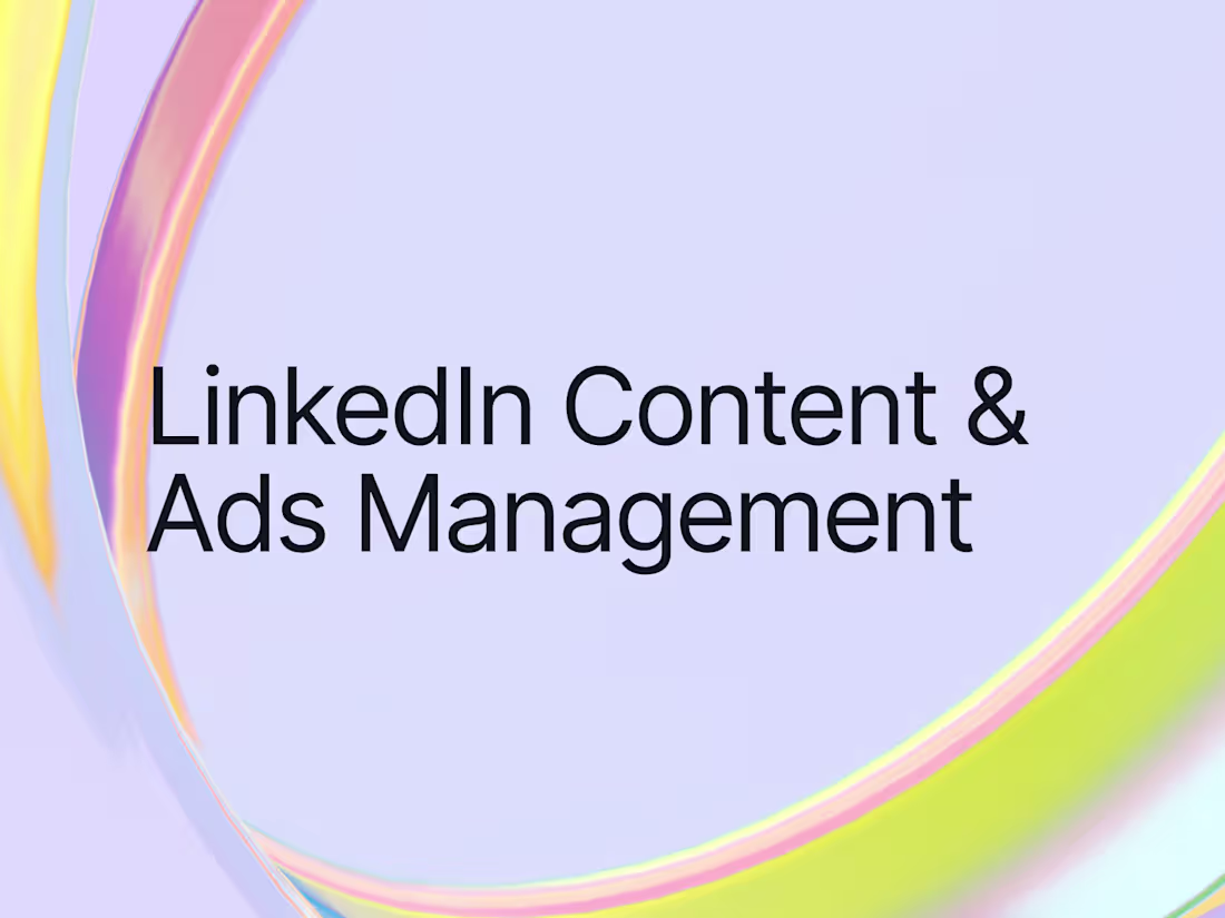 Cover image for LinkedIn Content & Ads Management