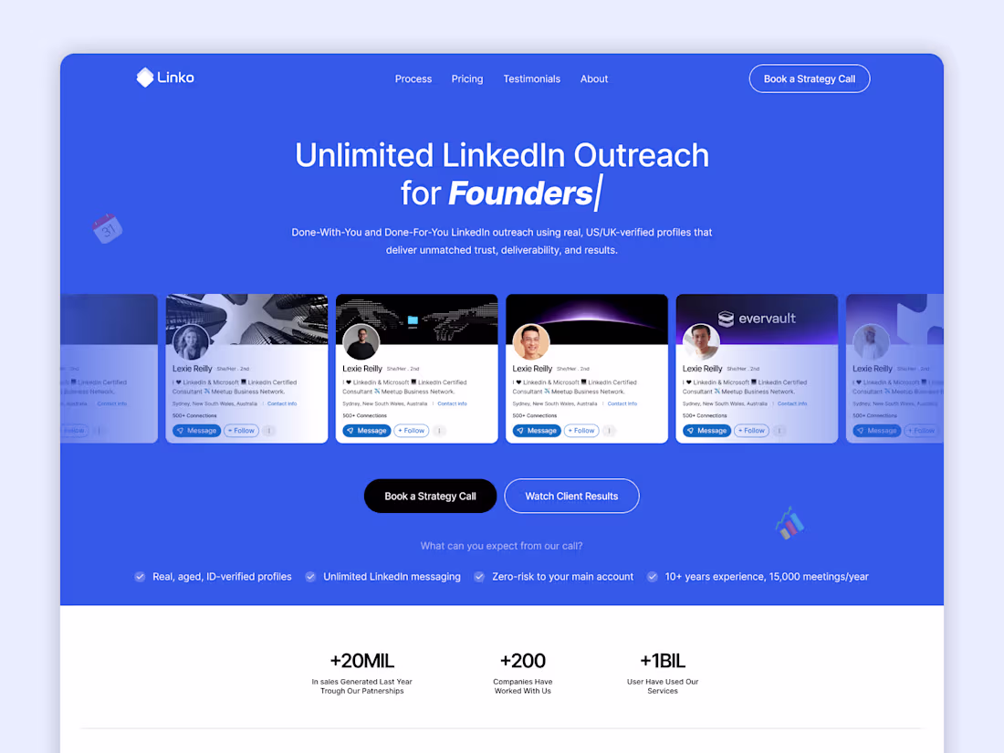 Cover image for Linko - LinkedIn Outreach &