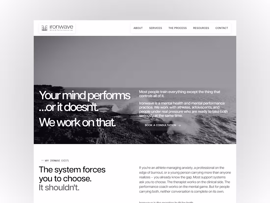 Cover image for High-Performance Framer Website for Ironwave