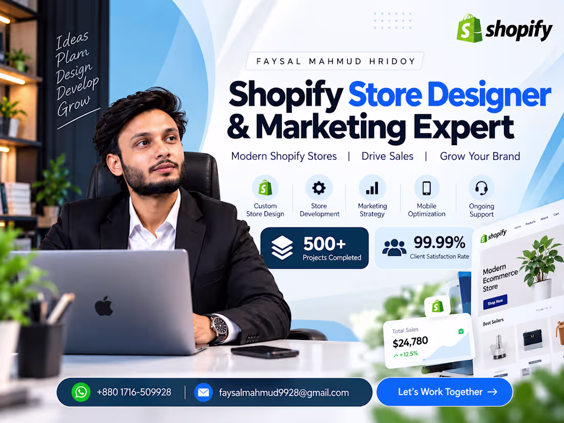 Cover image for Shopify Store Design and Development