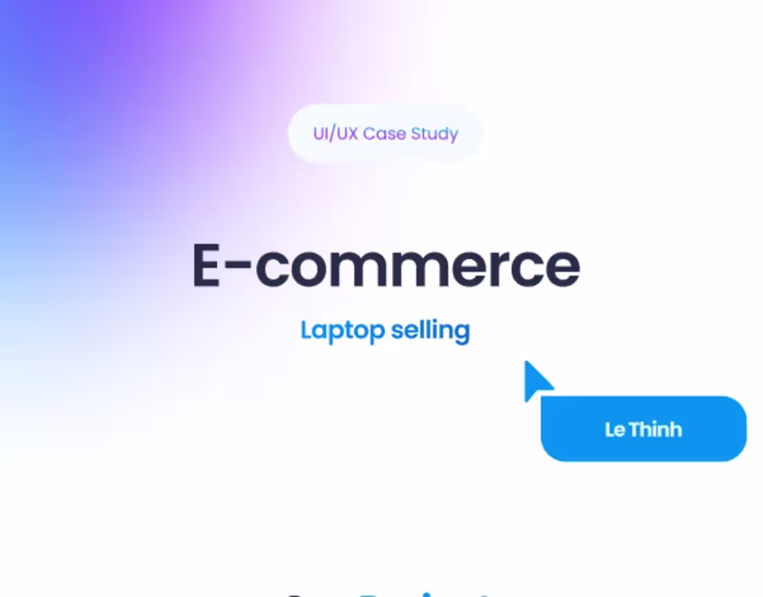 Cover image for E-commerce: Laptop selling