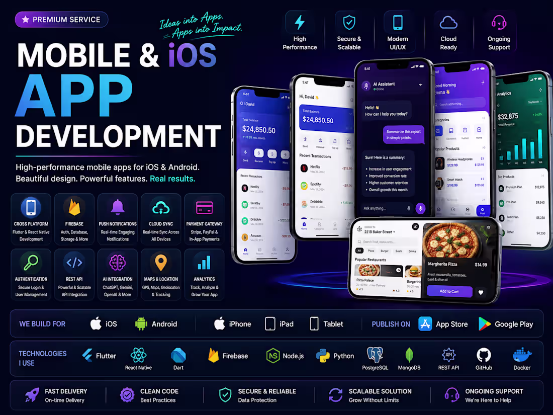 Cover image for Mobile & iOS App Development