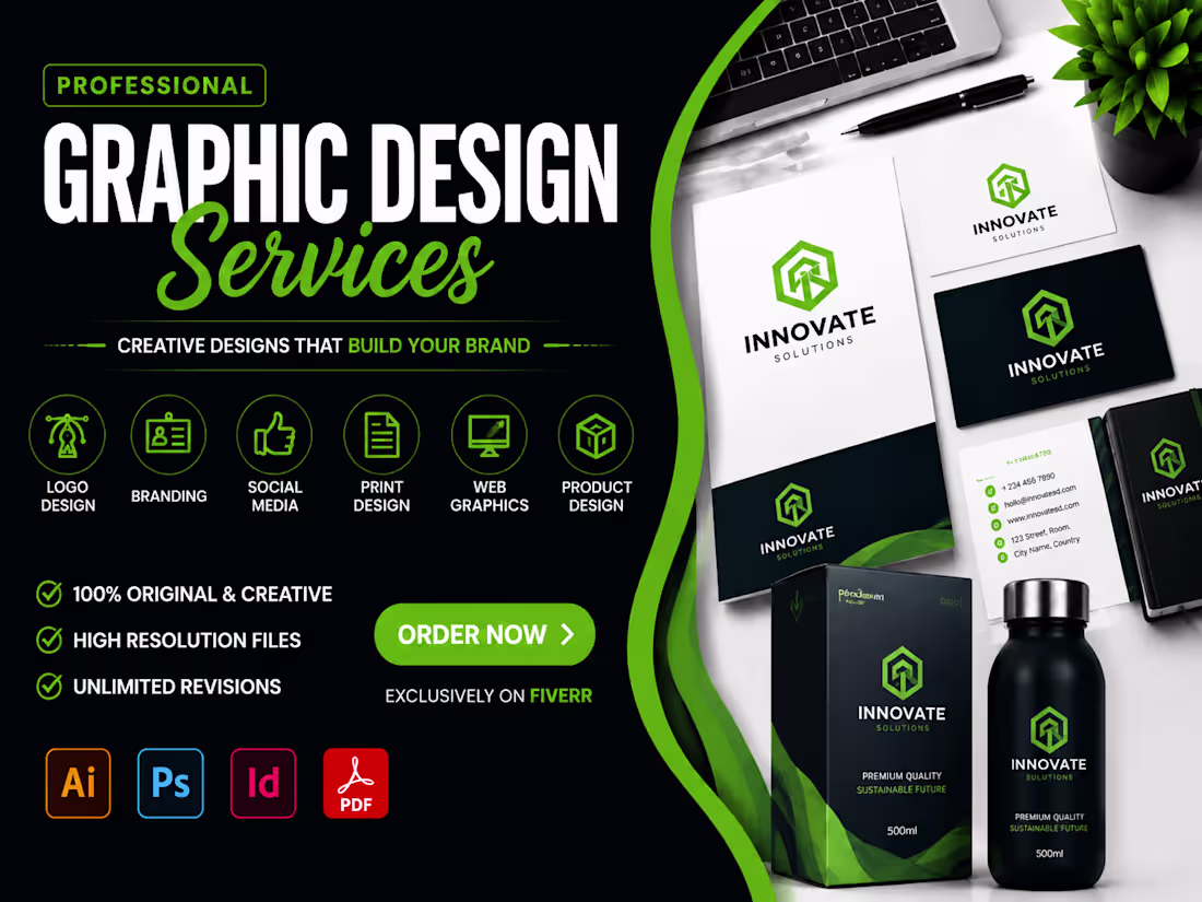 Cover image for All Graphic & Design Services | Logo, Thumbnail & More