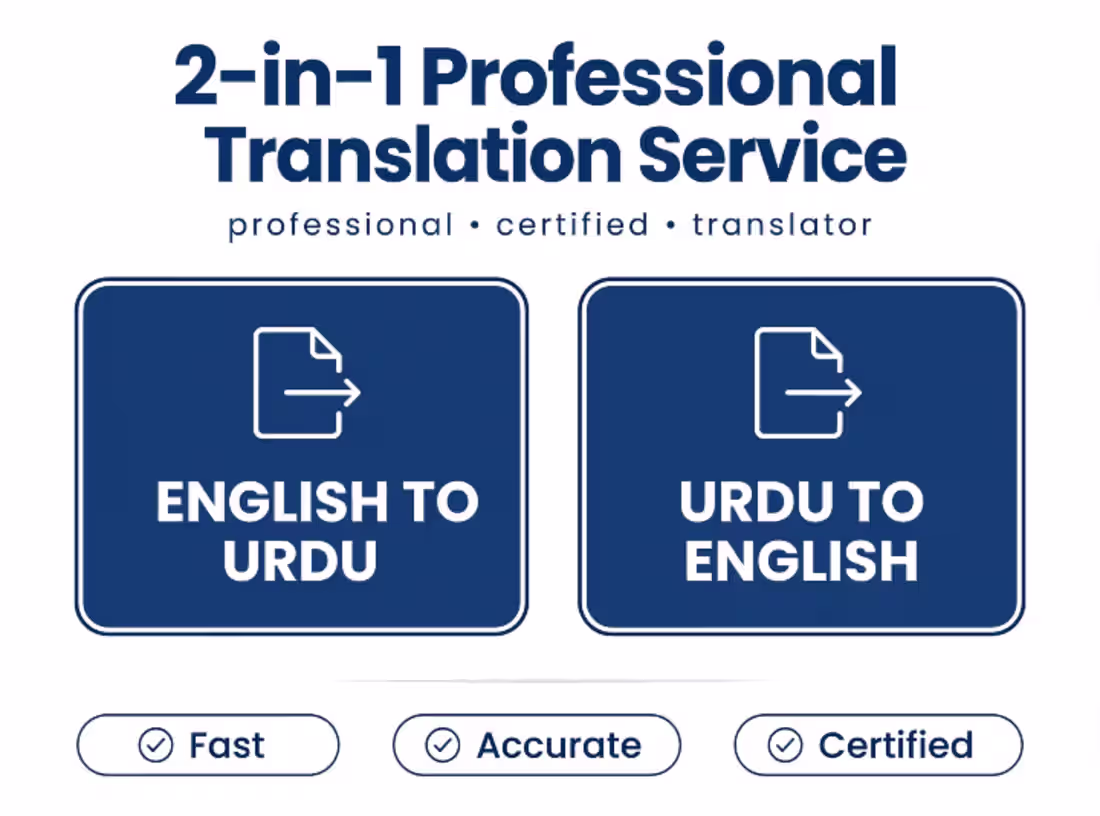 Cover image for Translation English to Urdu,Urdu to English