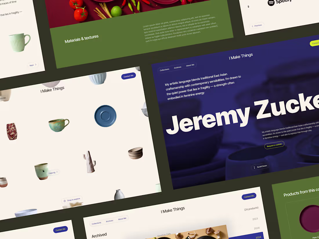 Cover image for Ceramic Studio Website Design
