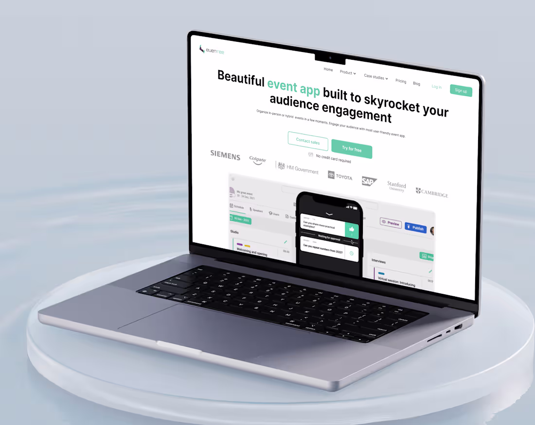 Cover image for Eventee — Event SaaS Simplified Into Trial Signups