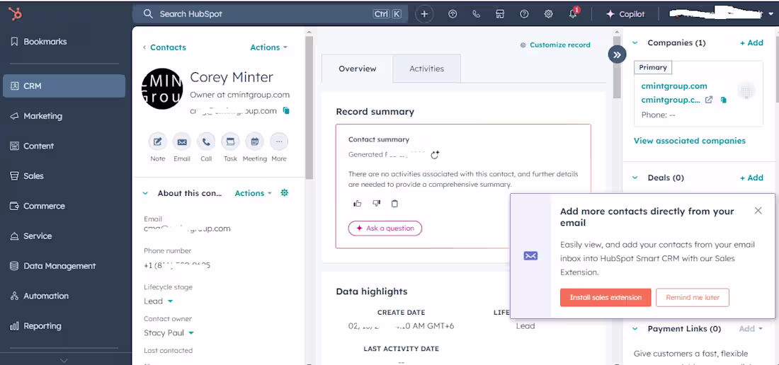 Cover image for HubSpot CRM | Workflow Automation