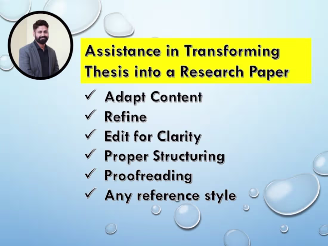 Cover image for Guidance on Transforming your Thesis into a Research Paper