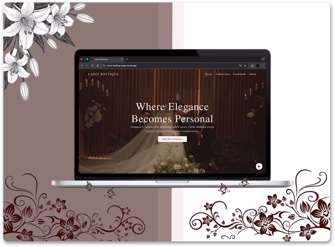 Cover image for Luxury Boutique Landing Page Experience