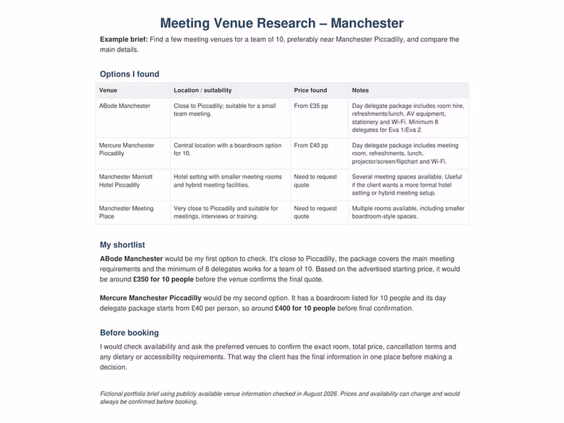 Cover image for Researching and Comparing Options