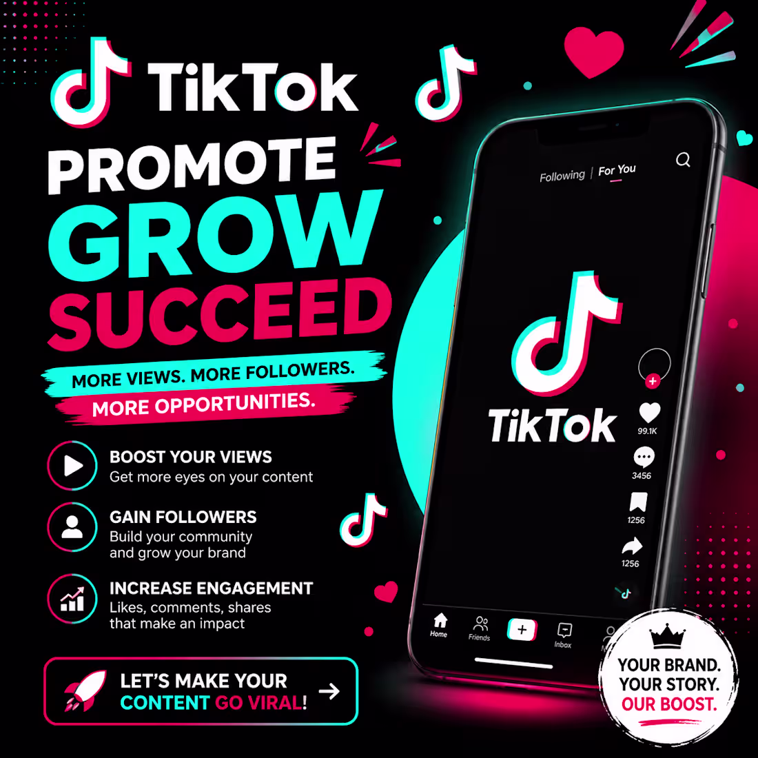 Cover image for I will promote your TikTok followers and TikTok marketing 