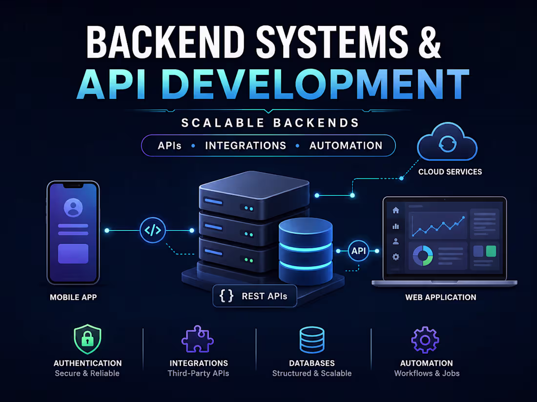 Cover image for Backend Systems / API Development & integration