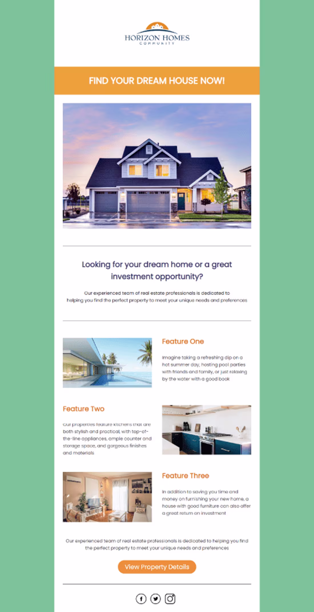 Cover image for (Project Title):
Luxury Real Estate Email