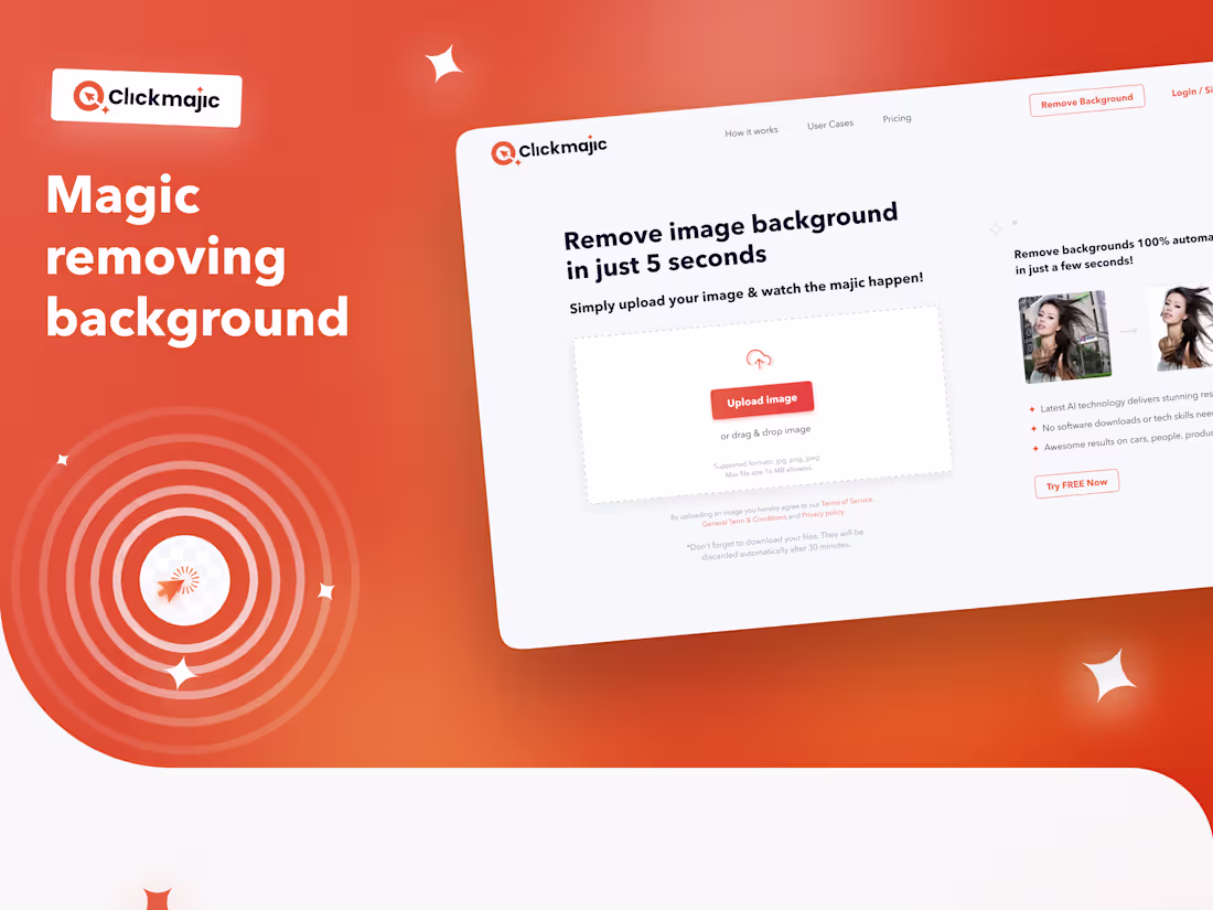 Cover image for AI-powered background removal web service design