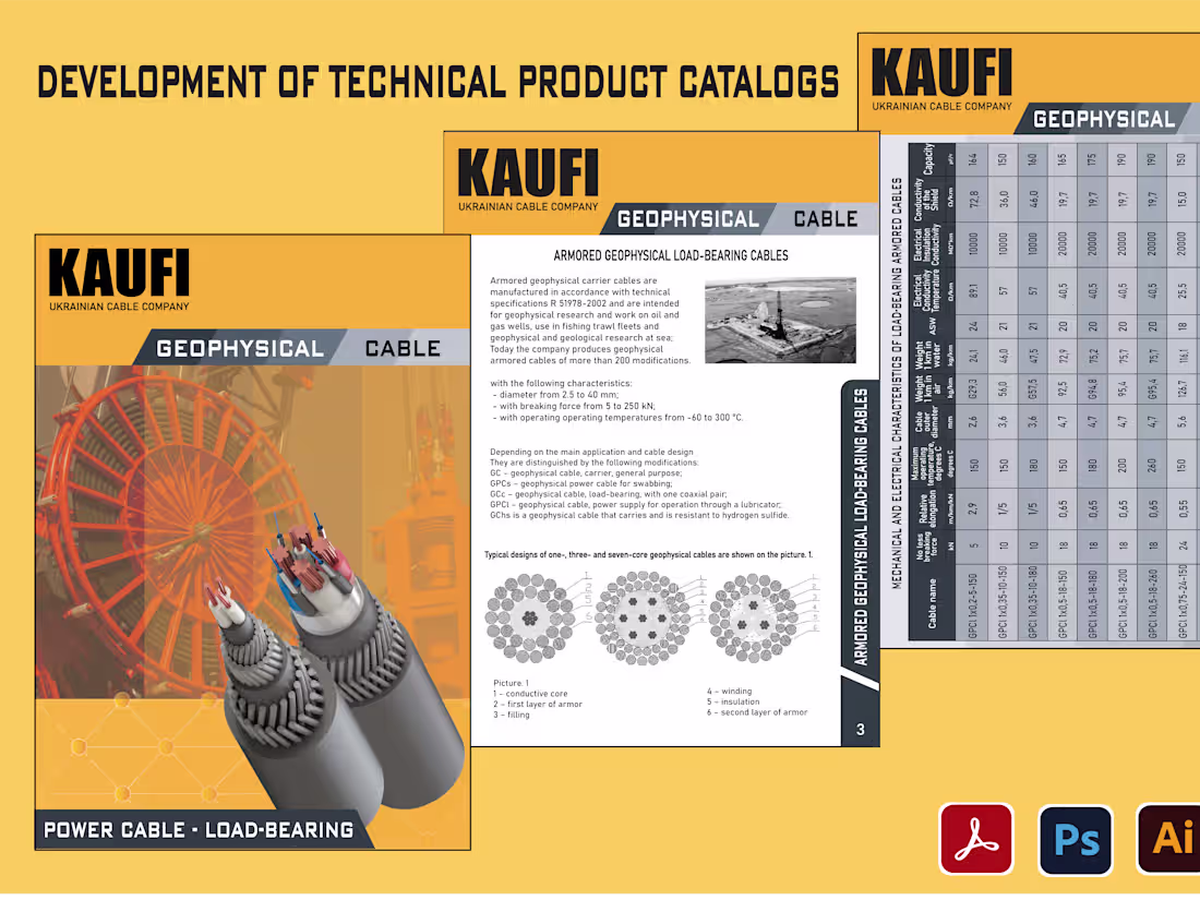 Cover image for I will design a technical product catalog, manual, datasheet