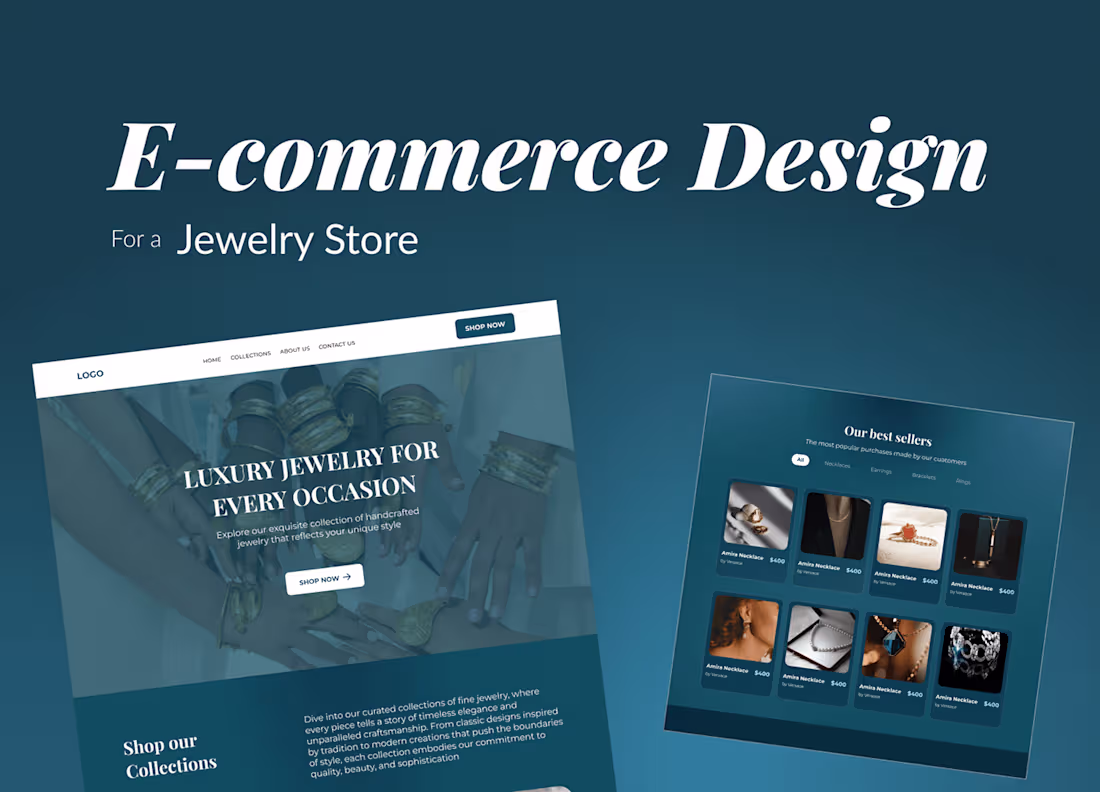 Cover image for E-commerce website template design