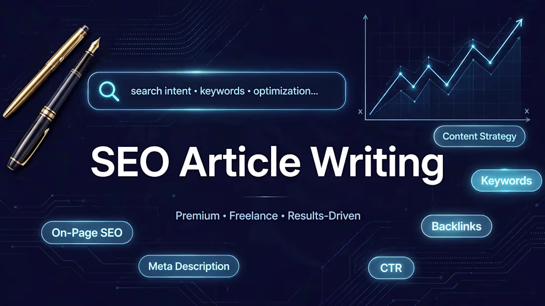 Cover image for SEO Article Writing