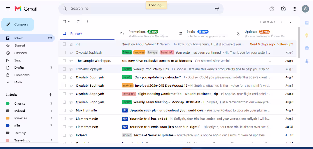 Cover image for I keep your inbox organized,