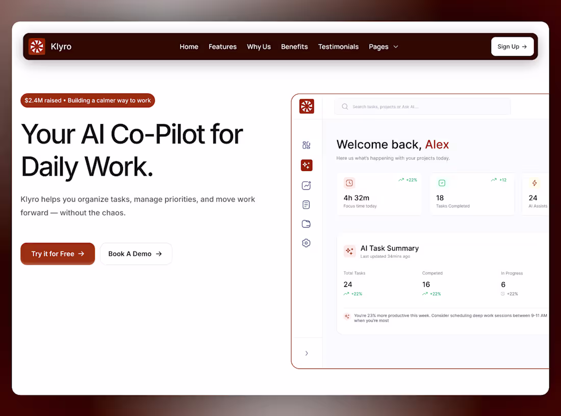 Cover image for Landing page design and development