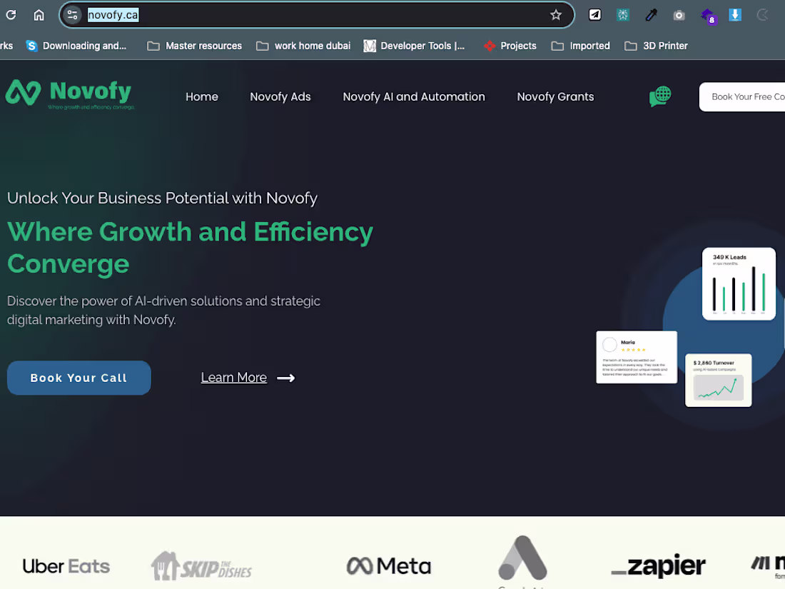 Cover image for Novofy Webflow Website
