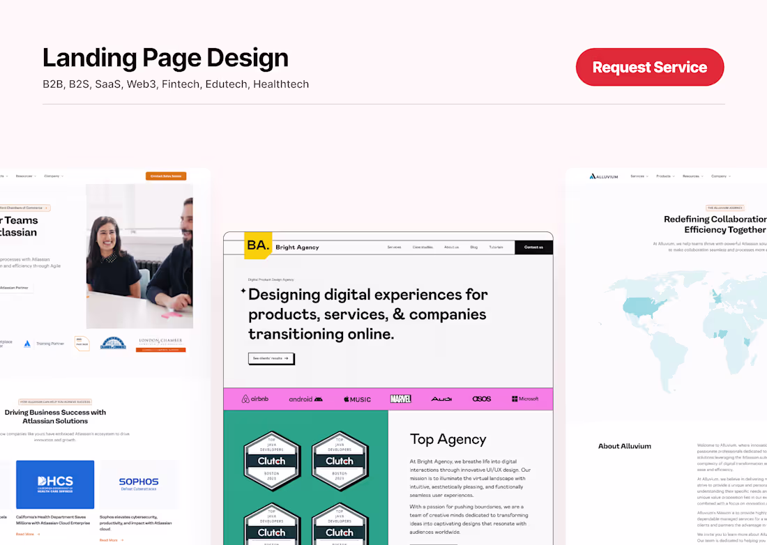 Cover image for Landing page Design