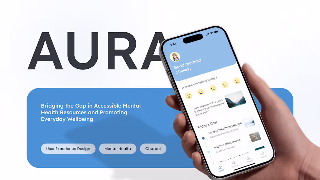 Cover image for AURA: Your personal mental health partner :: Behance
