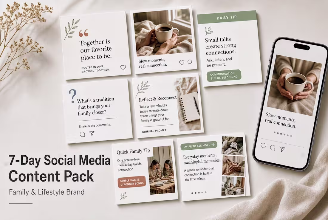 Cover image for 7-Day Social Media Content Pack