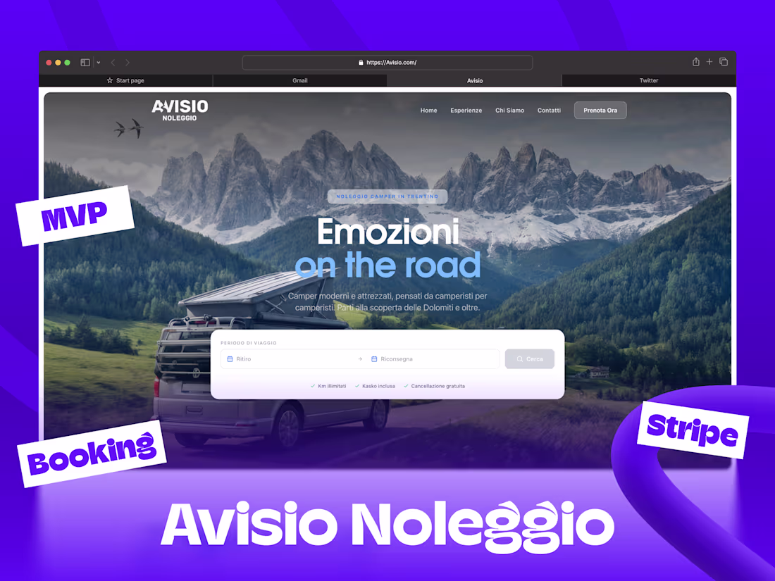Cover image for Avisio noleggio camper