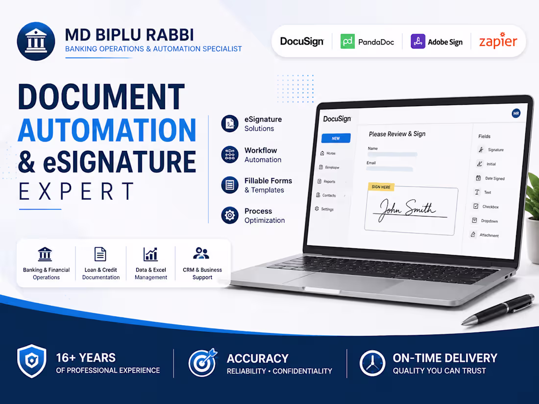 Cover image for DocuSign Template & eSignature Automation