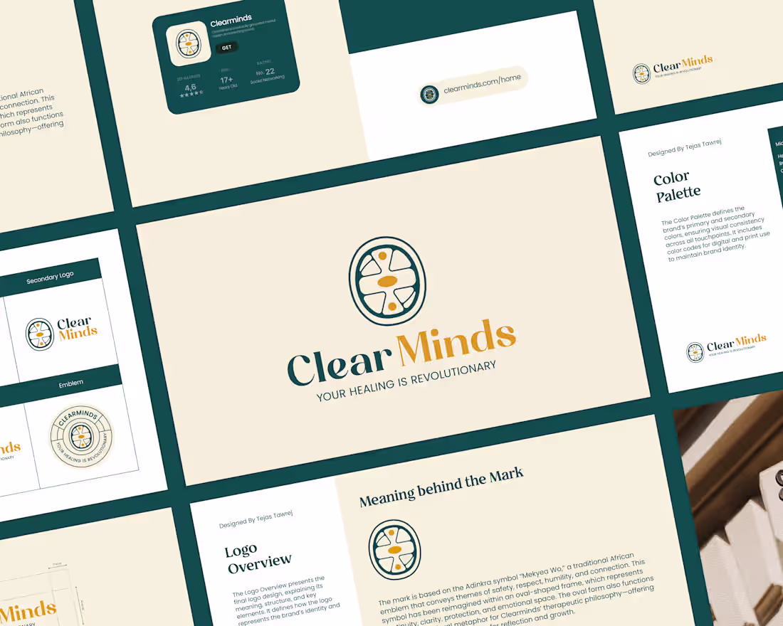 Cover image for Clearminds Wellness | Visual Identity