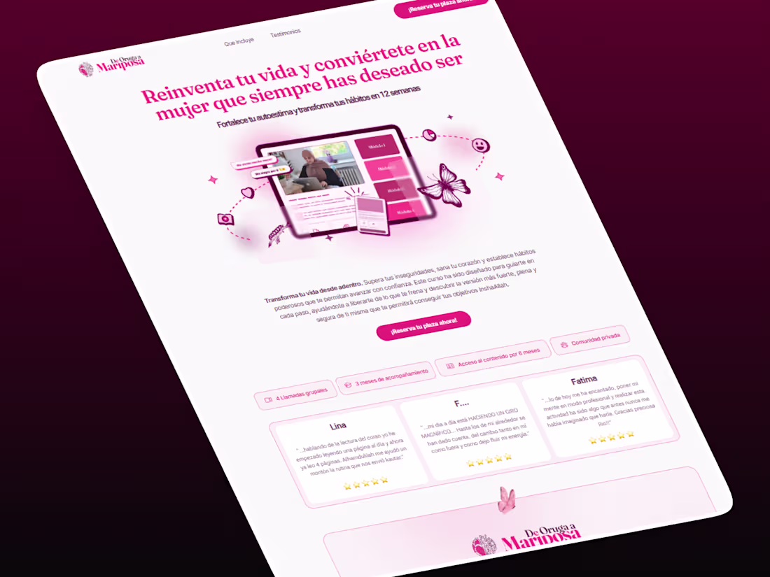 Cover image for Website design for a Girl courses