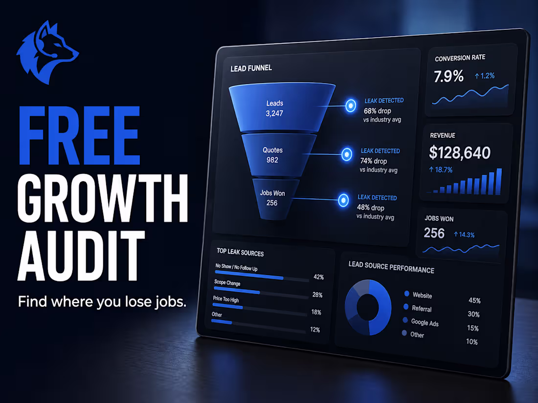 Cover image for Free Growth Audit: Find Where You're Losing Jobs