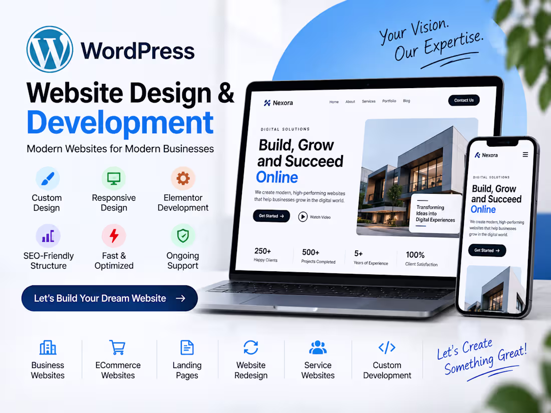 Cover image for WordPress Website Design & Development