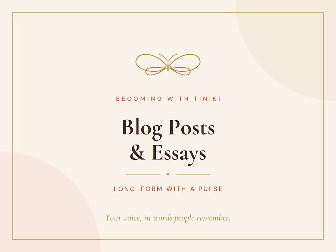 Cover image for  Blog Posts & Essays