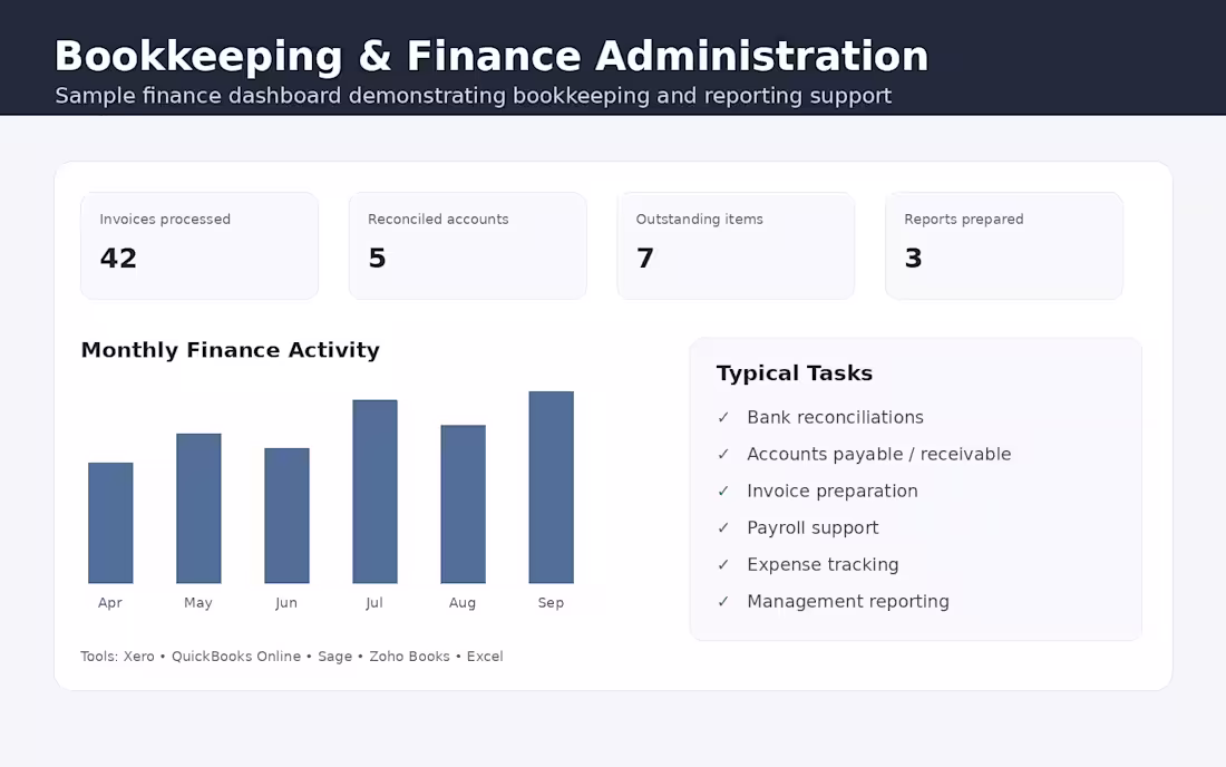 Cover image for I provide reliable bookkeeping and