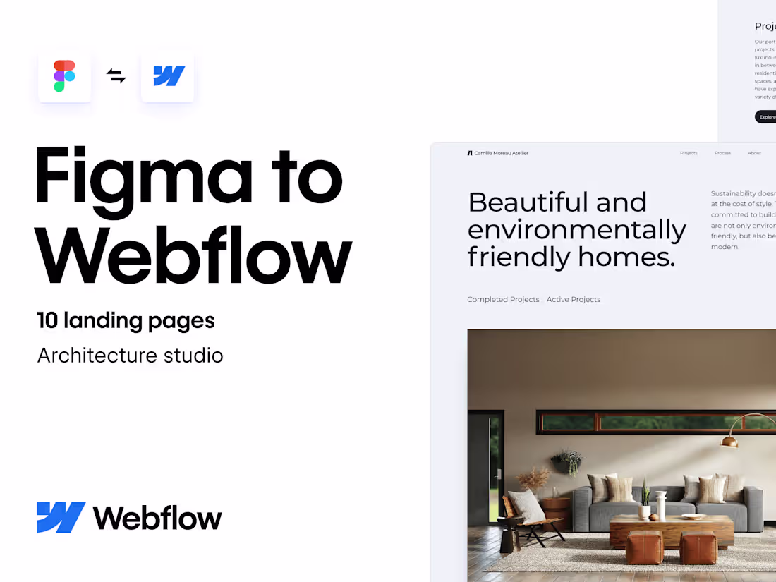 Cover image for Webflow Landing Page Design