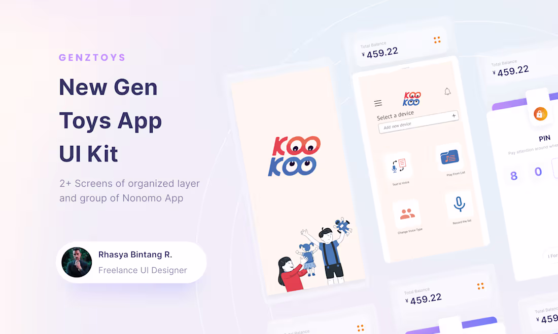 Cover image for Kids Mobile app UI . maintenance Ui