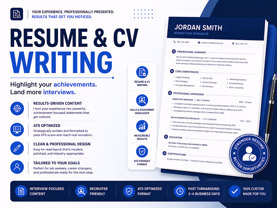 Cover image for  Resume & CV Writing