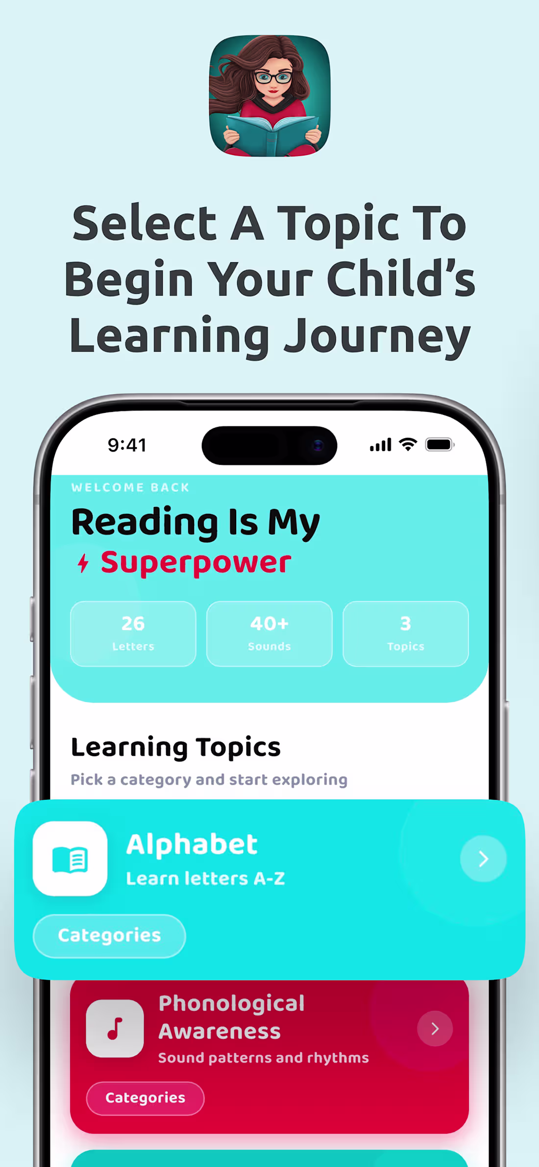 Cover image for Reading Is My Superpower — Premium iOS Flashcard App