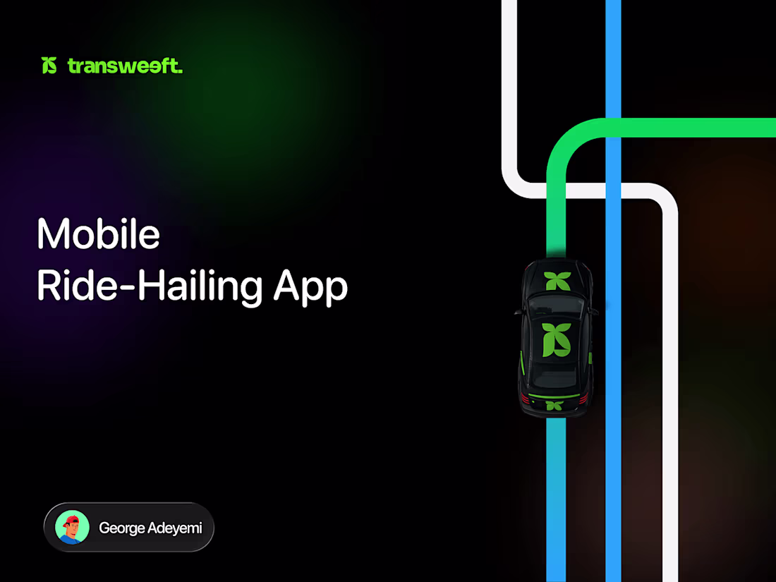 Cover image for Mobile App Design for Transweeft Ride-Hailing Platform