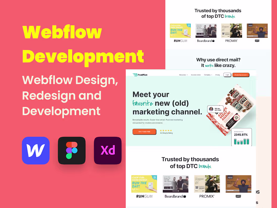 Cover image for Webflow development focused on responsive layouts, clean str...